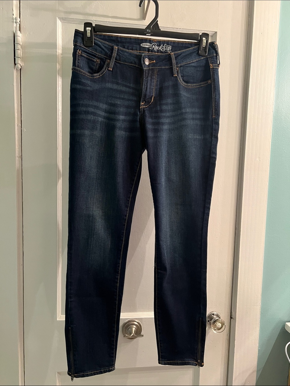 Old Navy Women's Rock Star Dark Indigo Skinny Jeans